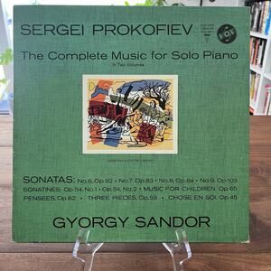 Prokofiev The Complete Music For Solo Piano Vol II 3xLP Box 1967 VOX SVBX 5409